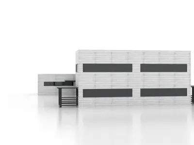 England Fire Station - 1 Low-poly 3D model