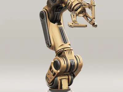 Robot Arm 3 RIGGED and Animated 3D model