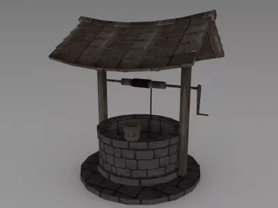 Water Well Free low-poly 3D model