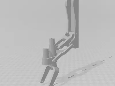 6th Scale retracting tailwheel assembly for FW-190 WW2 fighter 3D print model