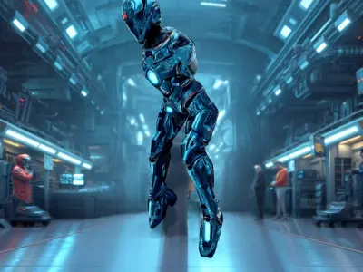 Futuristic Cyber Suit model pack Low-poly 3D model