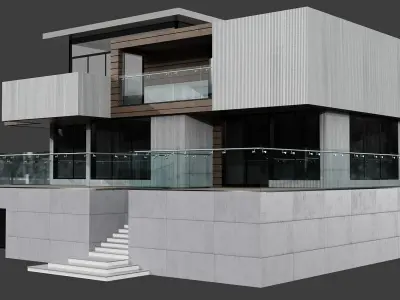 MODERN HOUSE NO21 A 3D model