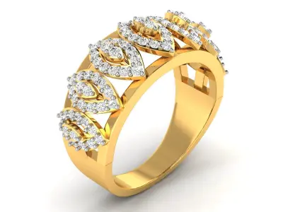 Women Ring 3D print model 56