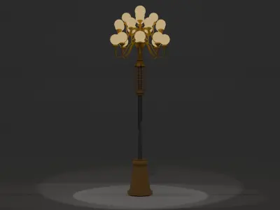 Road Lamp or Street Lamp 3D model