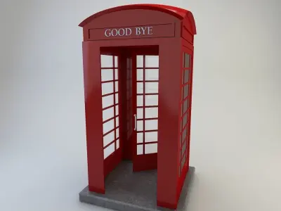 Telephone Cabin 3D model