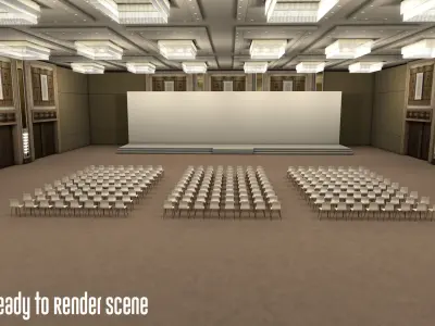 Fast Render Event and Exhibition 3d Model Pack 2020 3D model