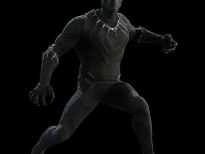Black Panther - T challa - from Civil War 3D model