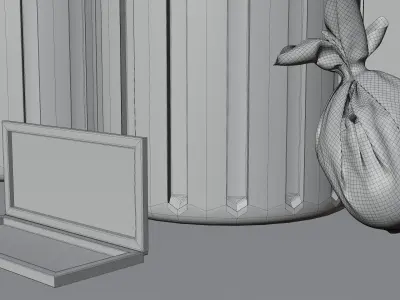 garbage can 3D model