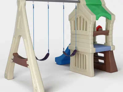 Play Up Gym Sey Swing Set 3D model