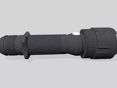 Flash Light Low-poly 3D model