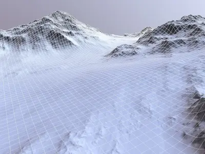 Landscape 27 Low-poly 3D model
