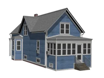 House Low-poly 3D model 39