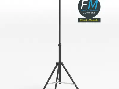 Extendable tripod stand 3 3D model