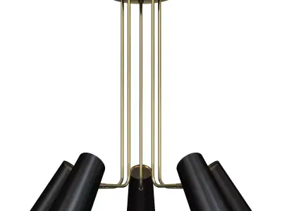 CYPRESS 5 ARM CHANDELIER Low-poly 3D model