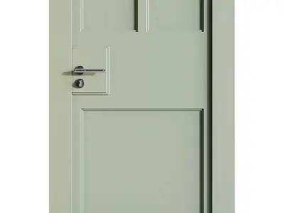 Modern entrance door 38 3D model