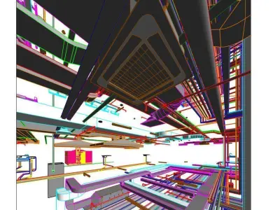 Revit MEP All System Project Model 3D model