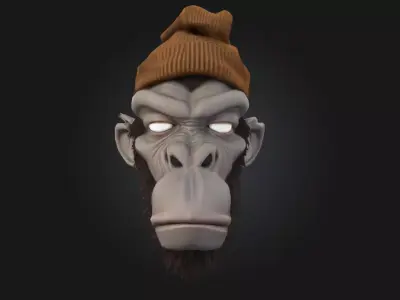 Mystic Ape  Enchanted Primate Character Model for Fantasy  3D model