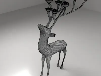 Gazelle Candle Holder 3D model