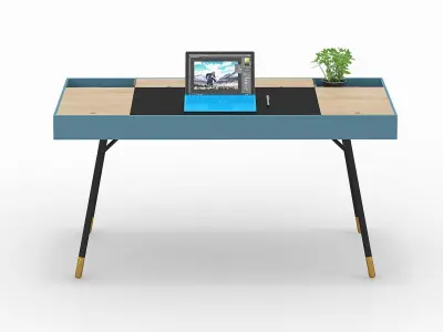 desk home office 3D model