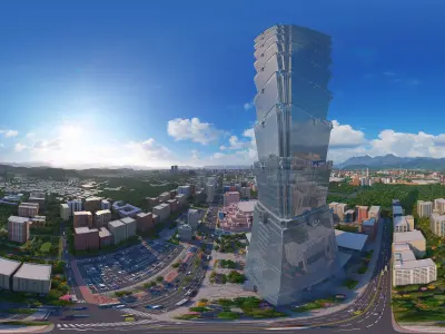 Taipei 101 building 3D model