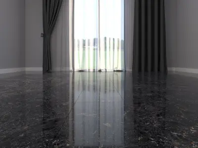 Marble Floor Cosmos Black Set 3 Texture