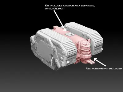 Rhomboid Tank Tracks 3D print model