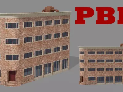 New York Modern City Building V2 3D Model Low-poly 3D model
