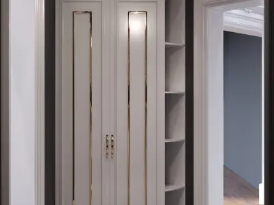 Bathroom in neo-classic style 3D model