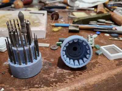 Jewelry small bit and bur holder 3D model