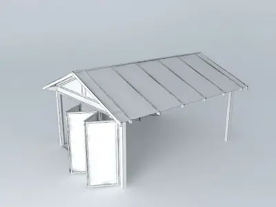 Patio whith folding doors Free 3D model