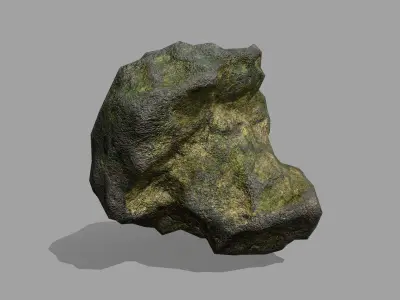 Rock Set Low-poly 3D model 28