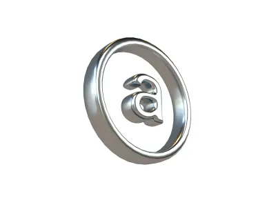Arweave Coin v1 004 Low-poly 3D model
