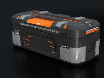 Sci Fi Box v2 Low-poly 3D model