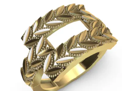 Modern Ajda rings 3D Print Models 70-79 3D print model 3D print model