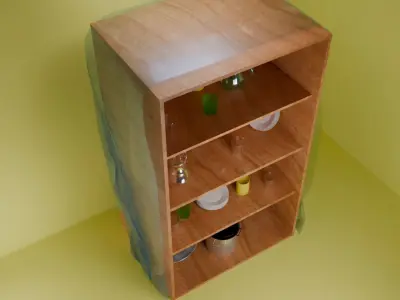kitchen cabinet 3D model 4