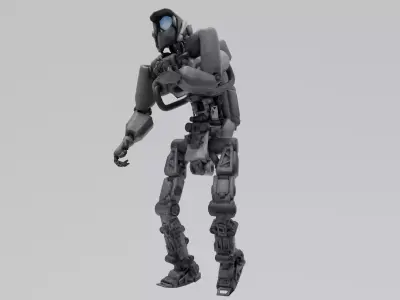 Scifi Soldier - Operator 004 Low-poly 3D model