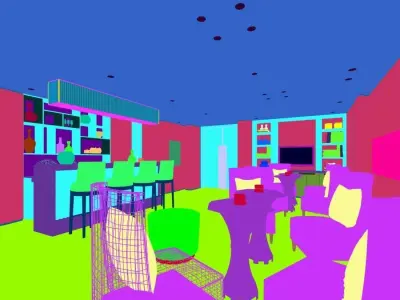 Business Restaurant - Coffee - Banquet  93 3D model