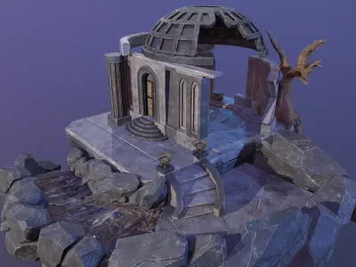 Ancient Ruins Free low-poly 3D model