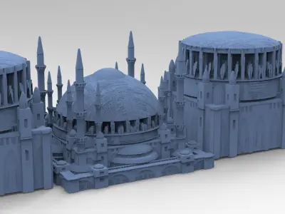 Sci Fi towers 11 models 3D model