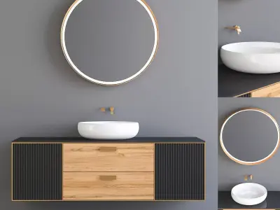 Modern Bathroom Cabinet no 131 3D model