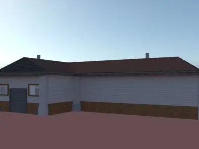 Simple Exterior House Design 3D model