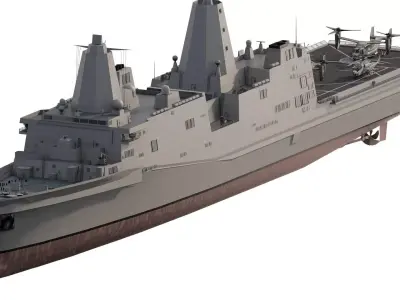 SAN ANTONIO CLASS DESTROYER 3D model