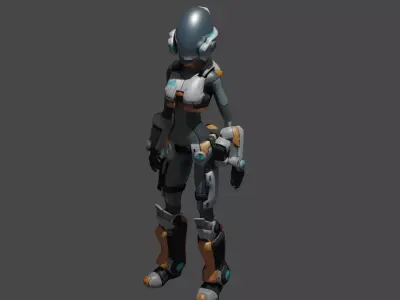 Astro 3d project  Low-poly 3D model