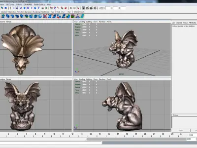 Gargoyle statue 3D model