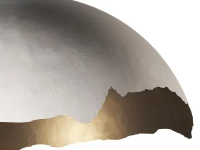 Broken Egg Lamp Pendant Light 3D model