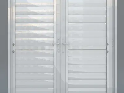 French shutter door 3D model