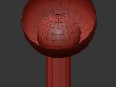 SCOOP light wall sconce in gold 3D model