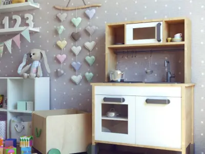 Playful Children Room  3D model