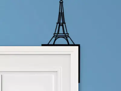 Eiffel Tower Door Corner Decor 3D print model
