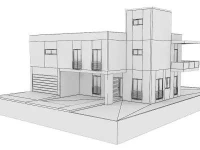 Modern House 16 3D model